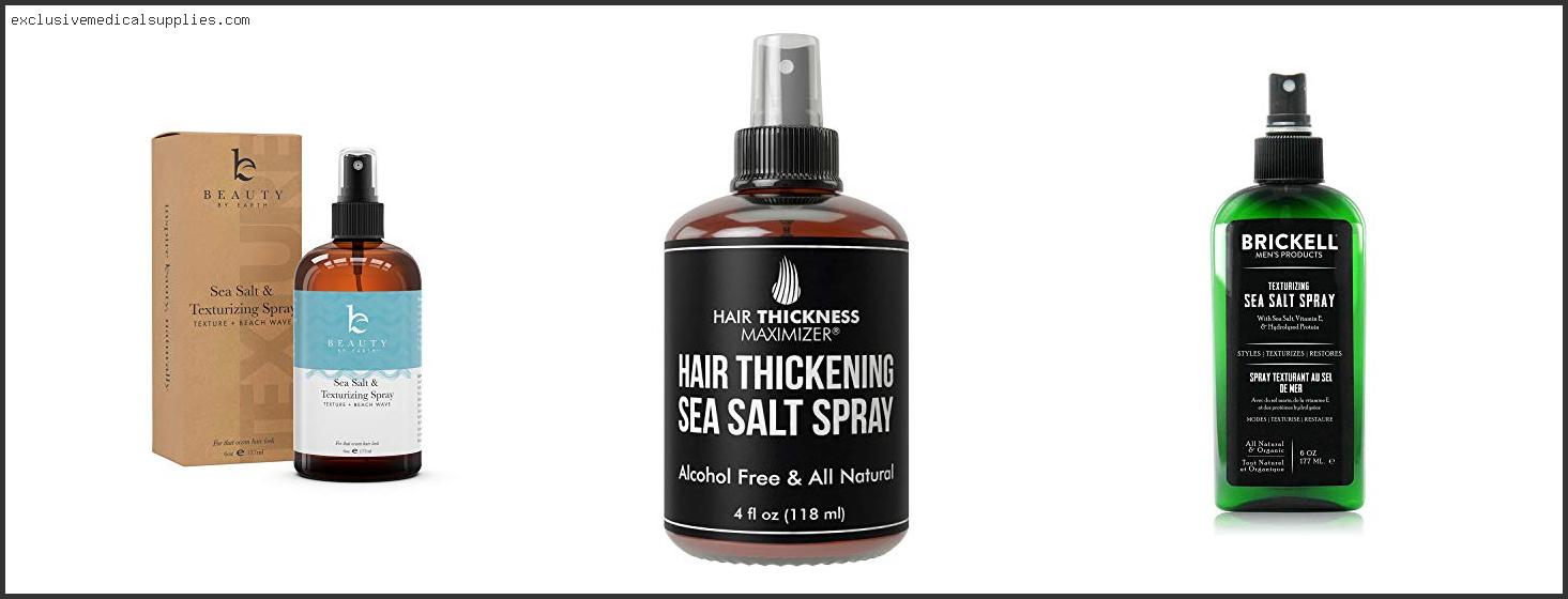 Best Sea Salt Spray For Men's Hair