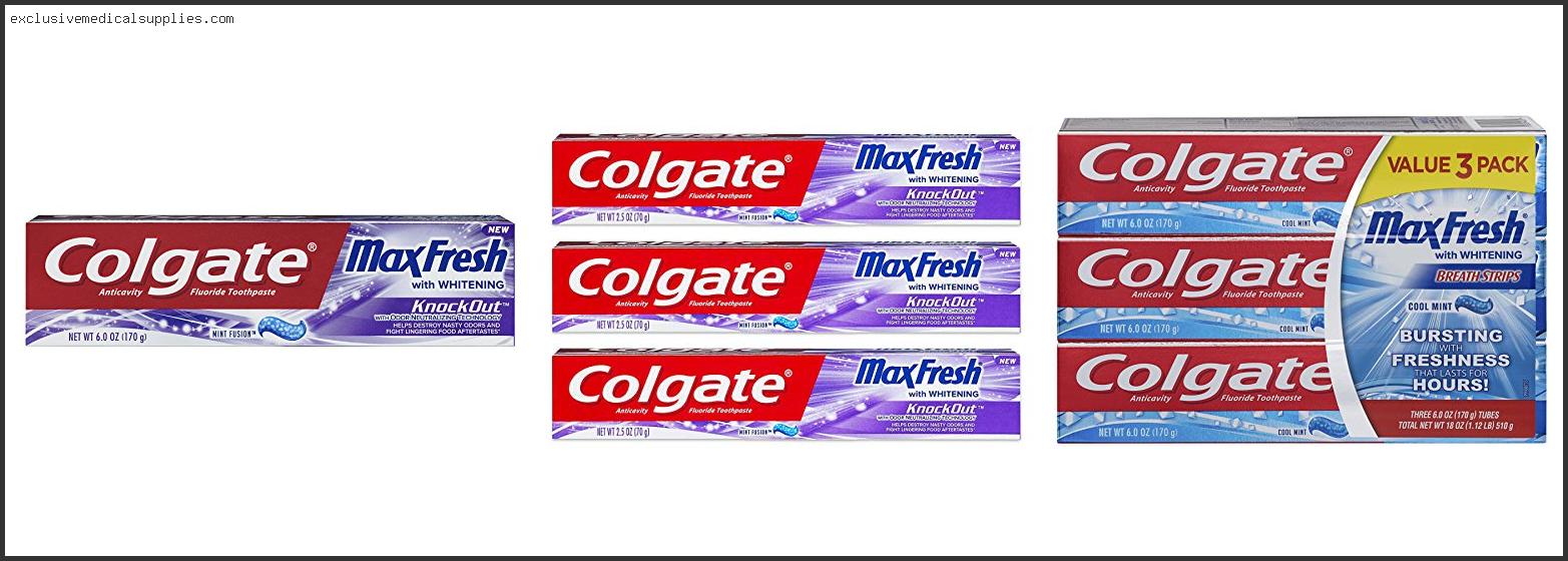 Best Colgate Toothpaste For Bad Breath