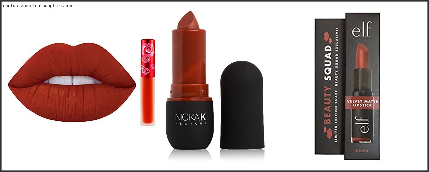 Best Brick Red Matte Lipstick