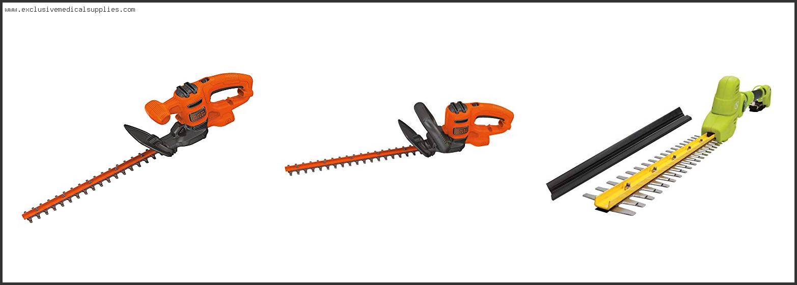 Best Electric Hedge Trimmer For Thick Branches