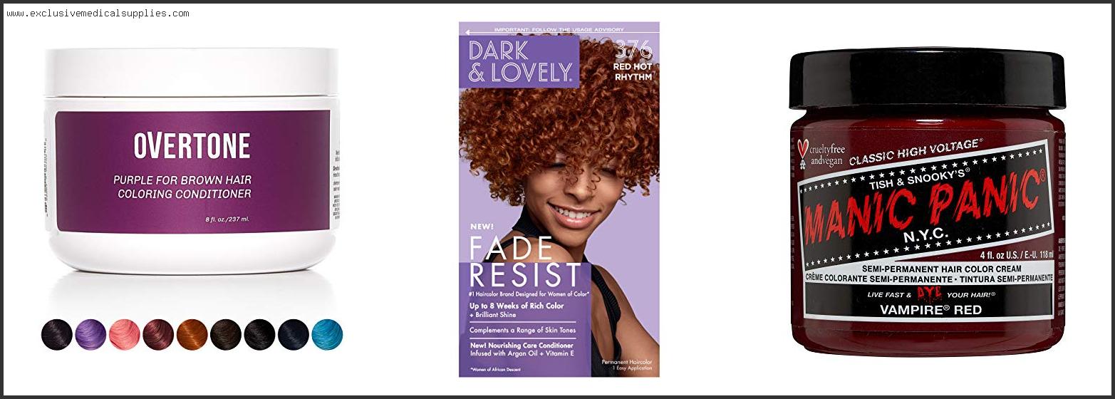 Best Hair Dye For Dark Brown To Red