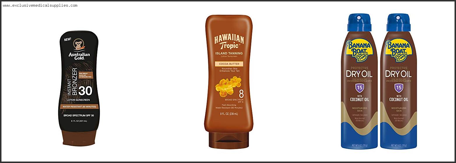 Best Sunscreen And Tanning Lotion